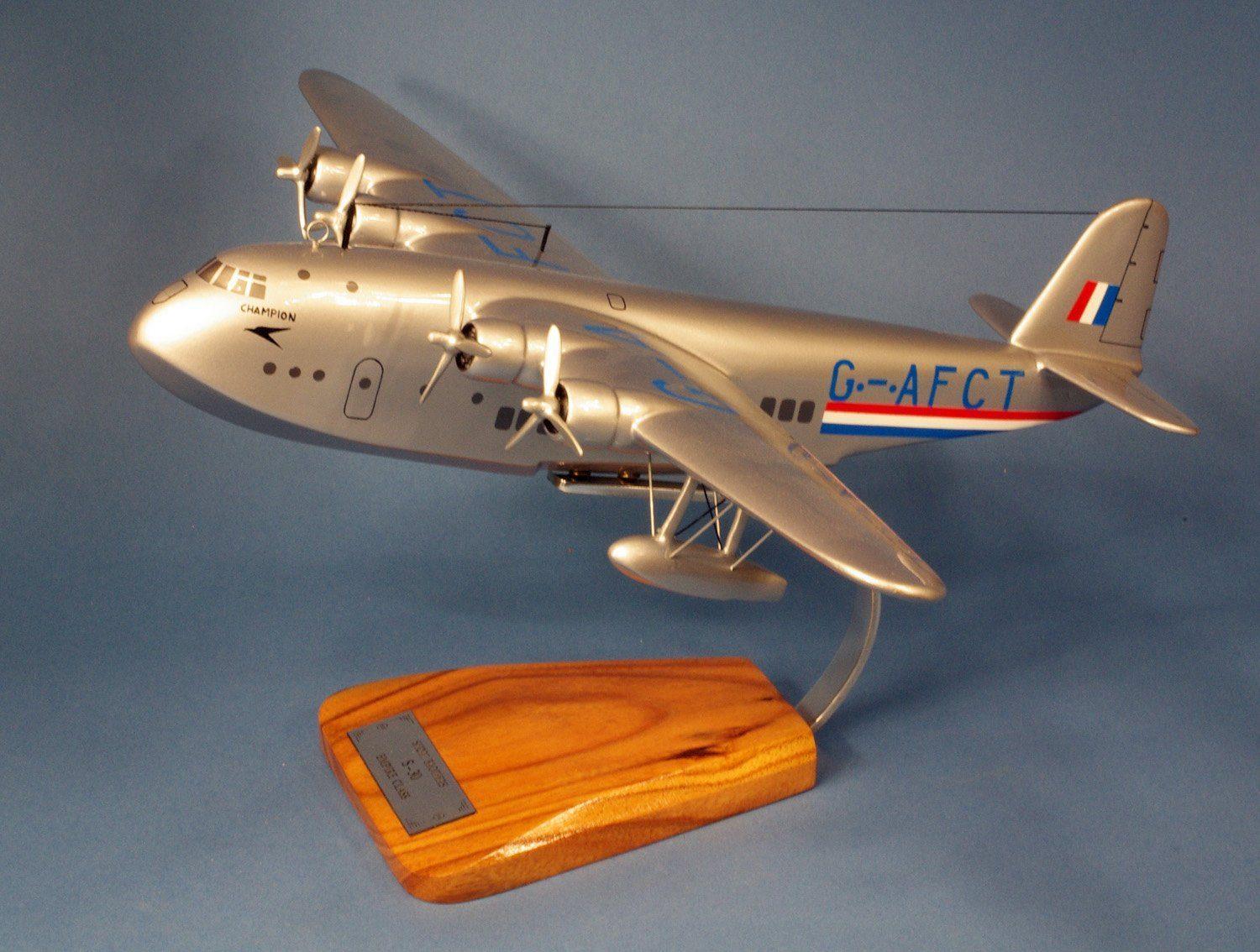 La Boutique du Pilote Short S.30 Empire maquette bois 1/72 G-AFCT