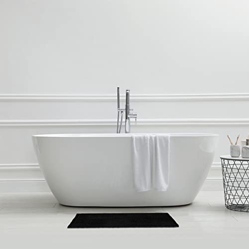 LEVASSEUR Bali tapis de bain noir 50x80cm antidérapant