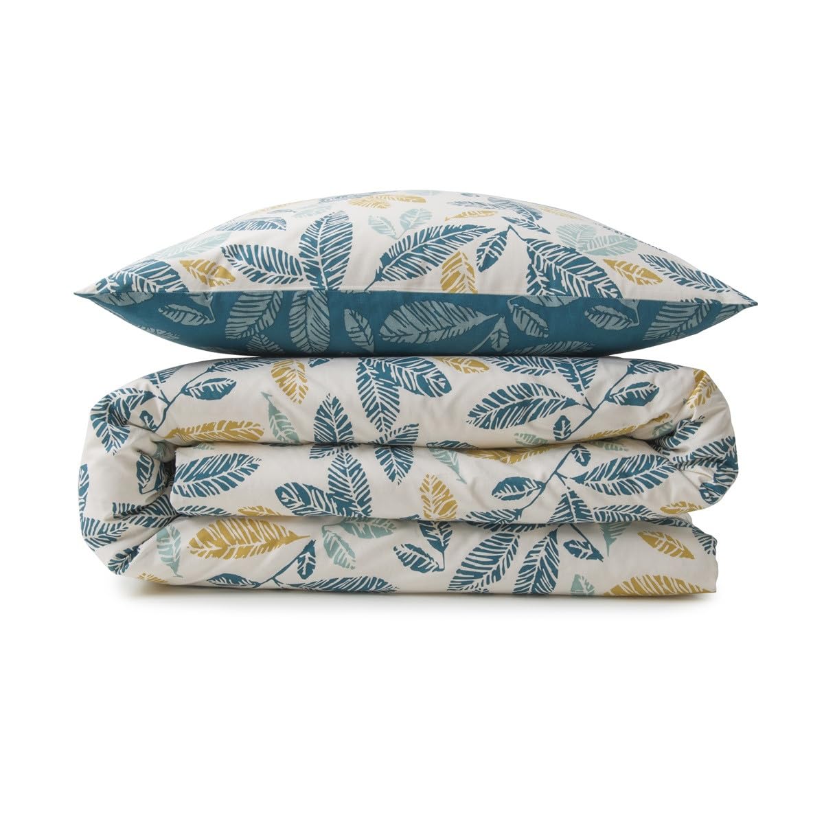 LEVASSEUR Natou parure de lit coton bleu 240x220cm 3 pieces