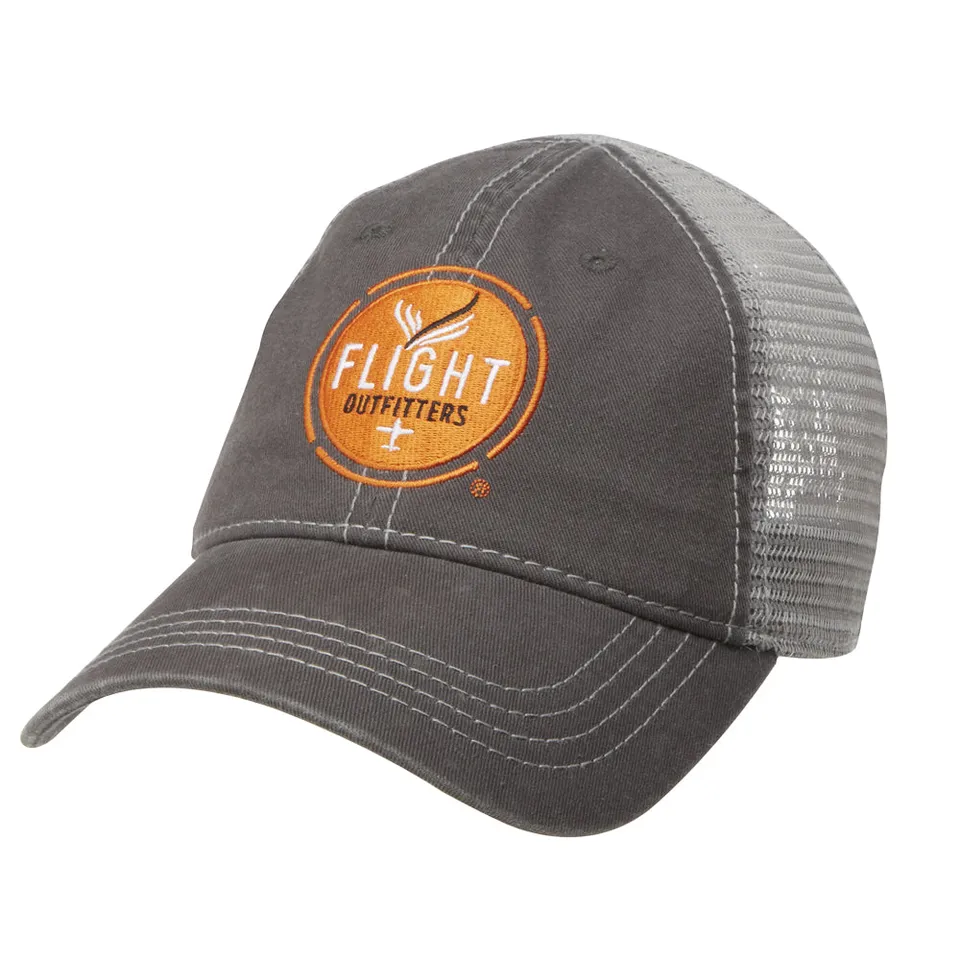 Flight Outfitters Trucker casquette pilote grise réglable