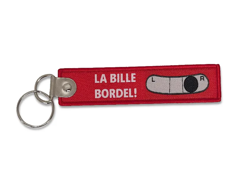 La Boutique du Pilote Porte-clés flamme La Bille bordel 13x3 cm
