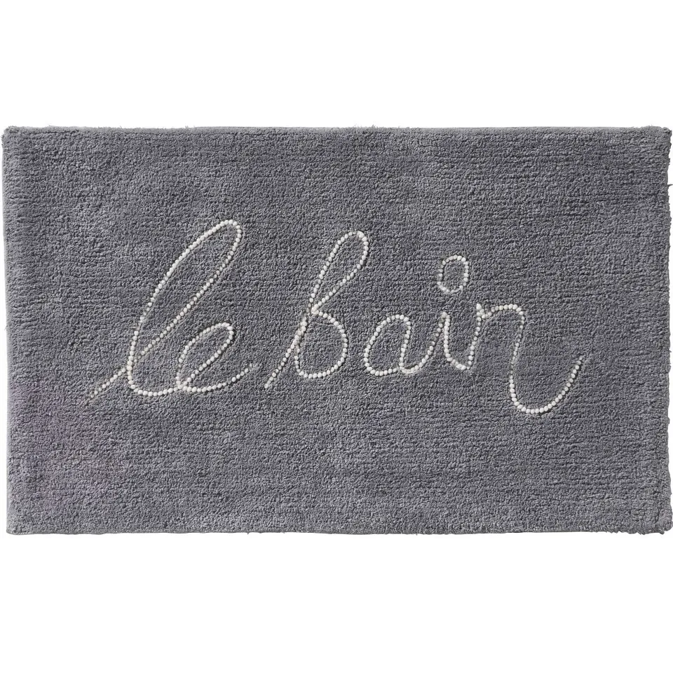 Levasseur Le Bain Tapis de Bain Gris 50x80cm Coton