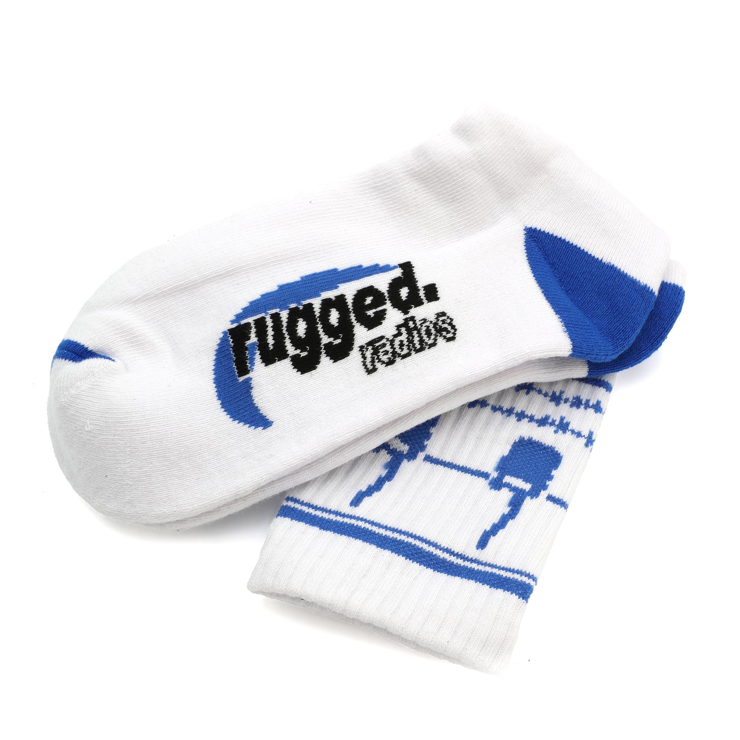 Rugged Air Fast Friends chaussettes crew coton blanc
