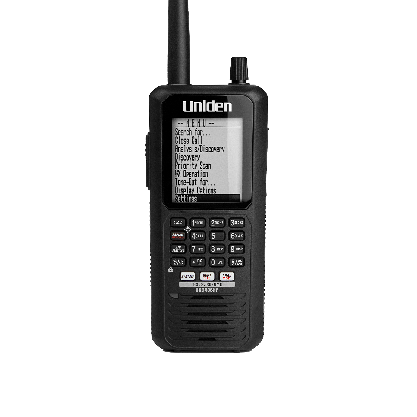 Uniden BCD436HP scanner numérique portable trunking P25