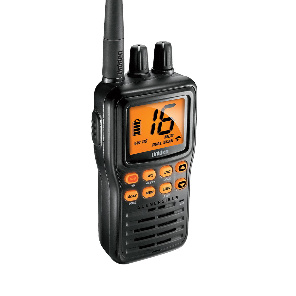 Uniden MHS75 VHF portable marine étanche IPX8