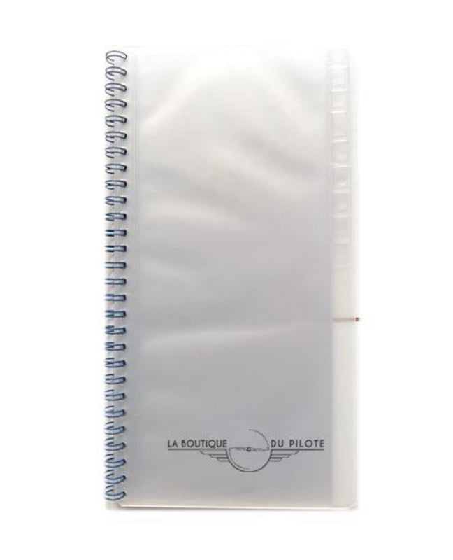 La Boutique du Pilote Accessoires Protège Check-List 17 feuillets 24x10cm transparent