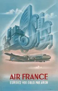 Affiche Musée Air France 50x70 cm Expédiez vos colis