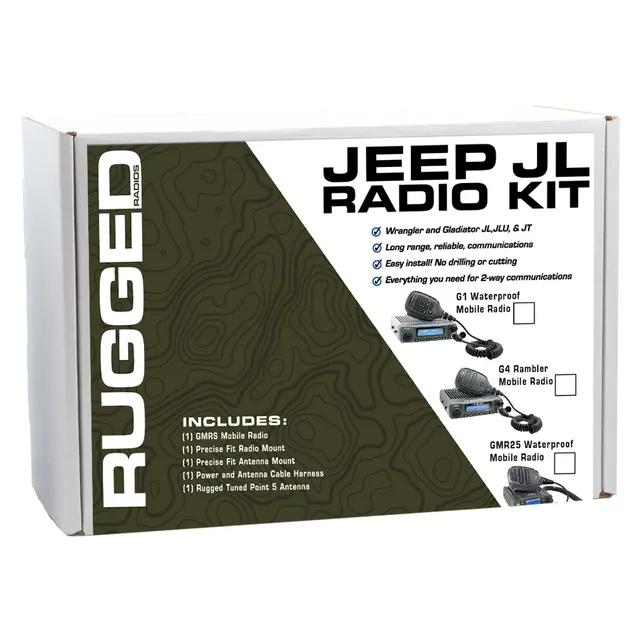 Rugged Air GMR25 kit radio GMRS mobile Jeep JL JT
