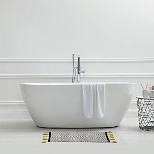 Levasseur Sol tapis de bain coton tissé ethnique 50x80cm