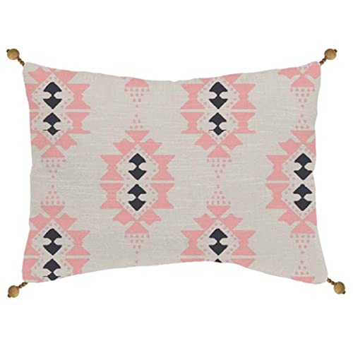 Levasseur Salon & Chambre Coussin Ethno 30x50cm blanc coton
