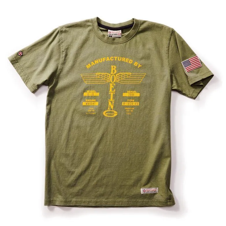 Red Canoe Boeing Vintage t-shirt avion coton logo ailé