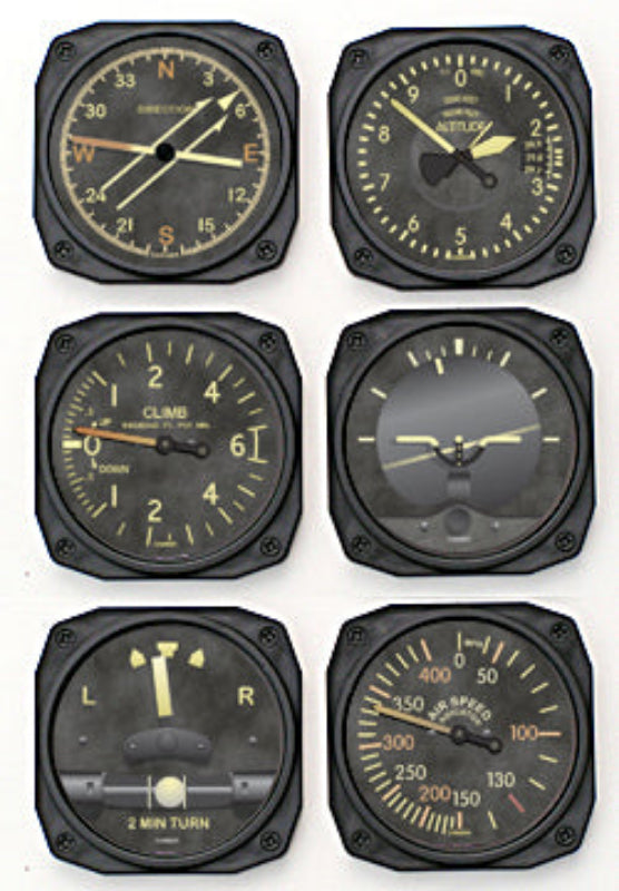 Tableau de Bord Vintage sous-verres ronds lot de 6