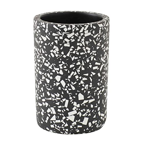 LEVASSEUR Terrazzo porte brosse a dents noir 7x7x10,7cm