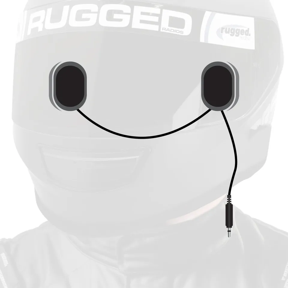 Rugged Air Alpha Audio pod casque gel velcro 3,5mm