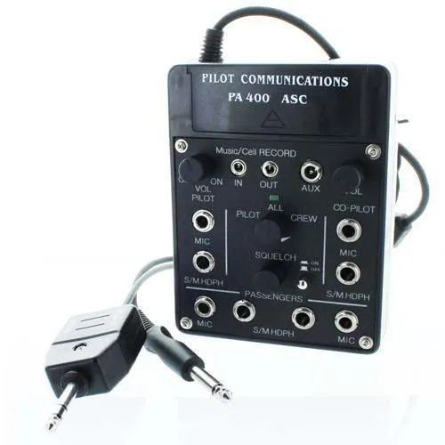 Pilot PA-400 3BL intercom avion 4 casques cockpit
