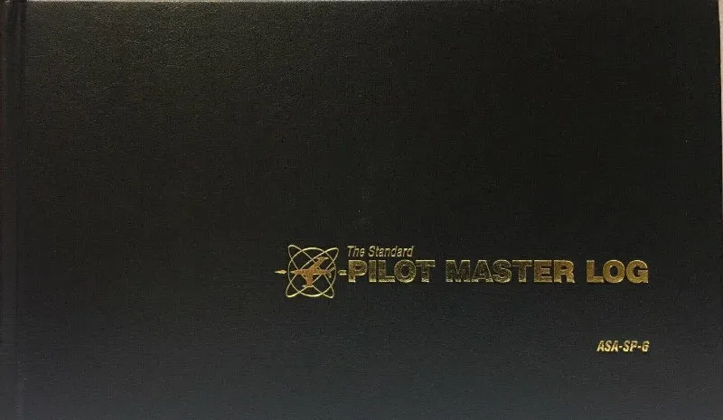ASA Pilot Master Log SP-6 carnet de vol rigide noir
