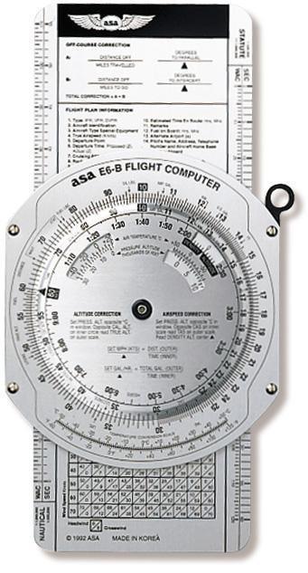 La Boutique du Pilote E6B Computer Mécanique Alu