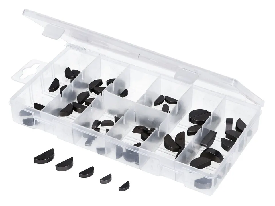 Radne clavettes demi-lune coffret 80 pièces 8 tailles