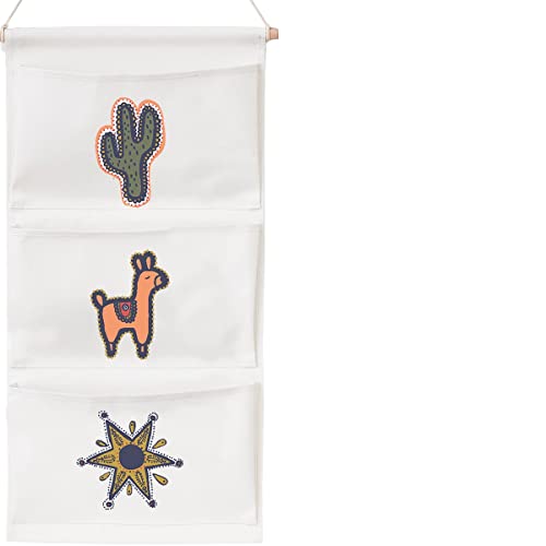 LEVASSEUR Kids Lalama Rangement mural coton 35x70cm blanc