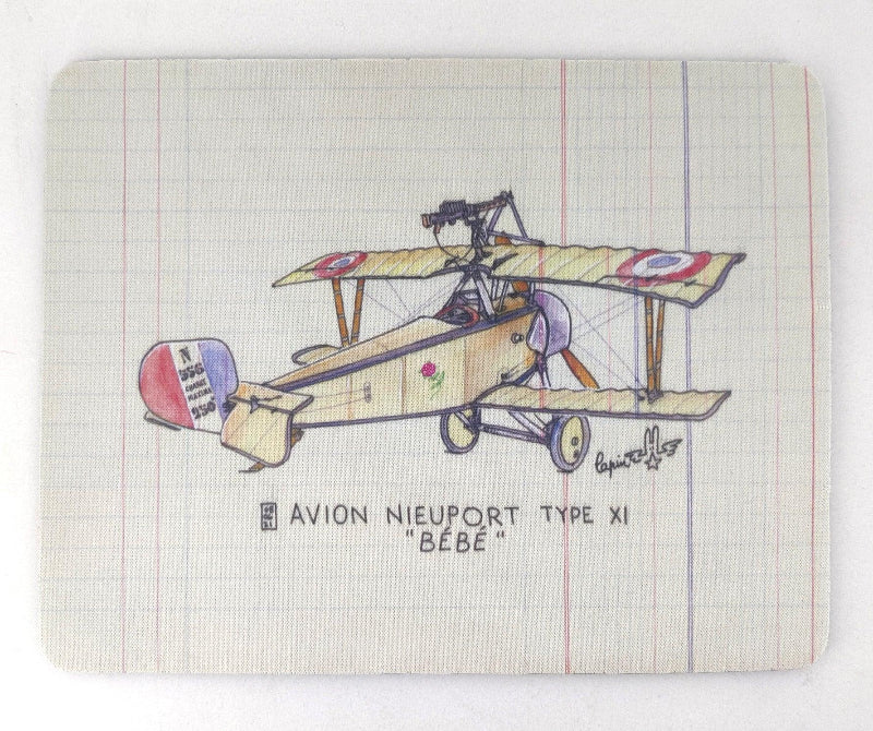 La Boutique du Pilote Nieuport XI Bébé tapis de souris Lapin