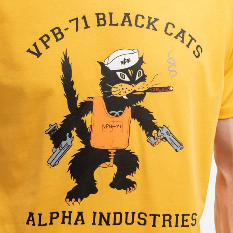 Alpha Industries Black Cats VPB-71 tee-shirt noir