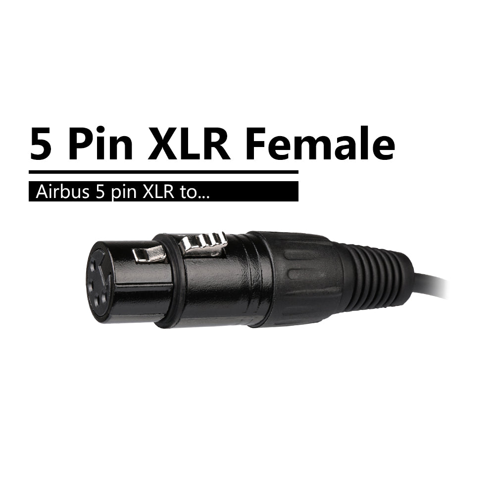 R Spider Headset Adapter Airbus XLR vers GA double jack avion