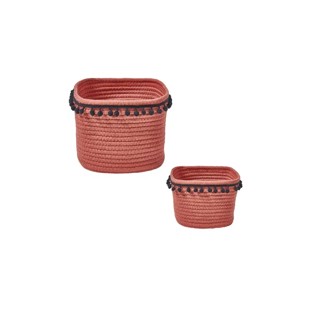 LEVASSEUR Terry Lot 2 Paniers corde de coton rangement