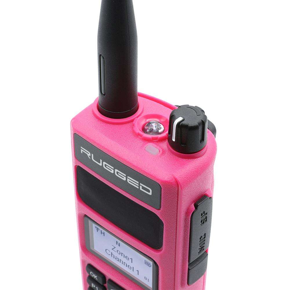 Rugged Air R1 radio portable rose 5W DMR analogique