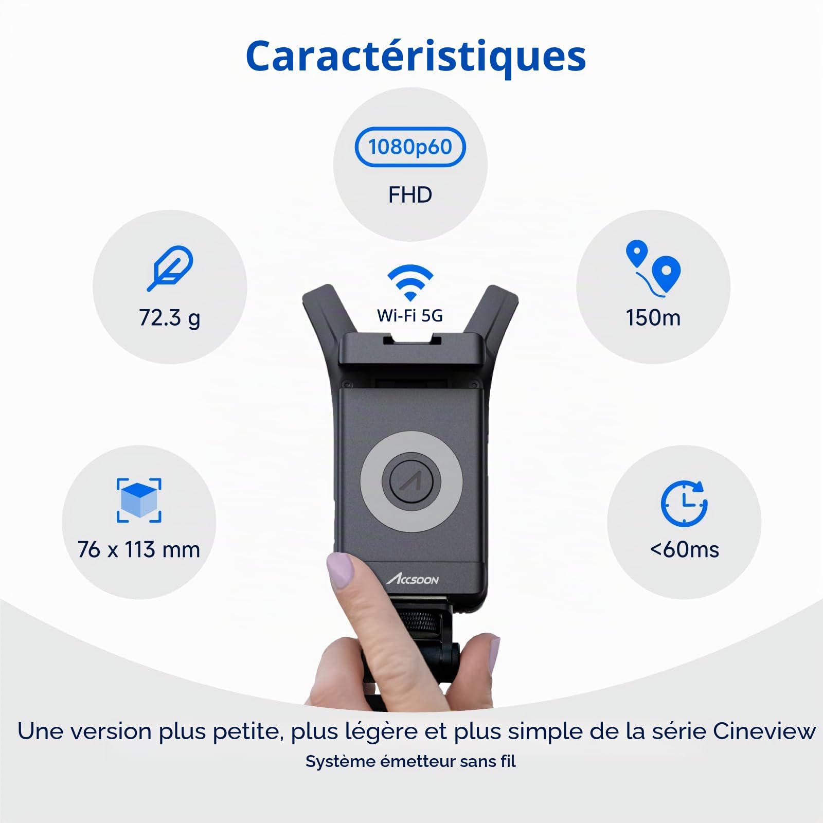 Accsoon CineView Nano émetteur vidéo HDMI 1080p60 150m