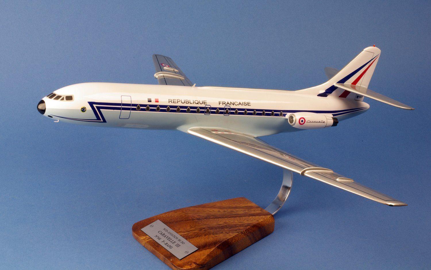 La Boutique du Pilote Caravelle SE-210 III F-RAFG Maquette Bois 1/72