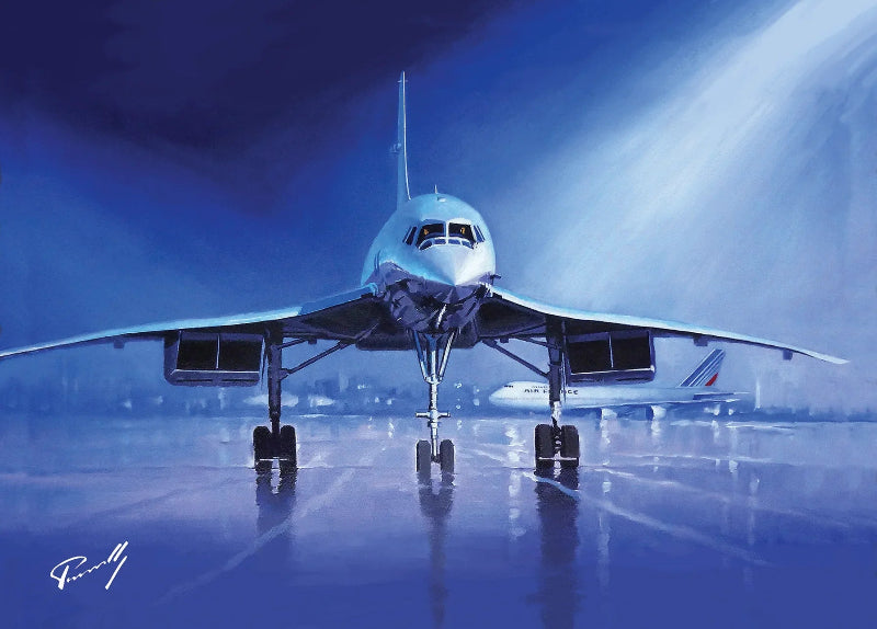 Lucio Perinotto Concorde Boeing 747 carte postale aviation