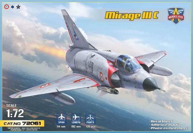 Modelsvit Mirage IIIC maquette 1/72 plastique à construire