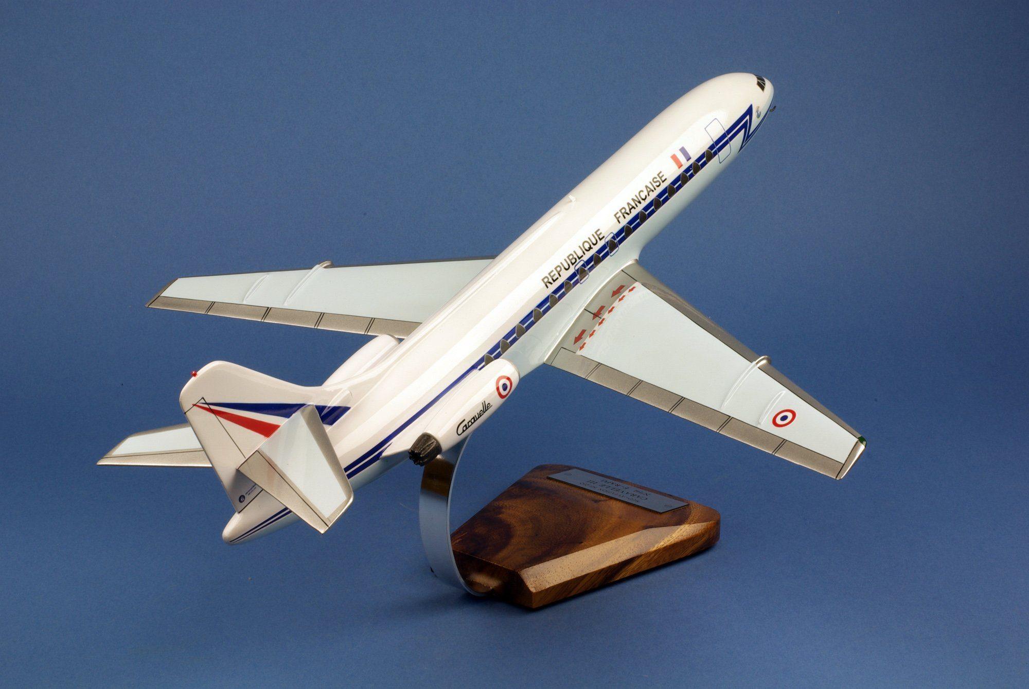 La Boutique du Pilote Caravelle SE-210 III F-RAFG Maquette Bois 1/72