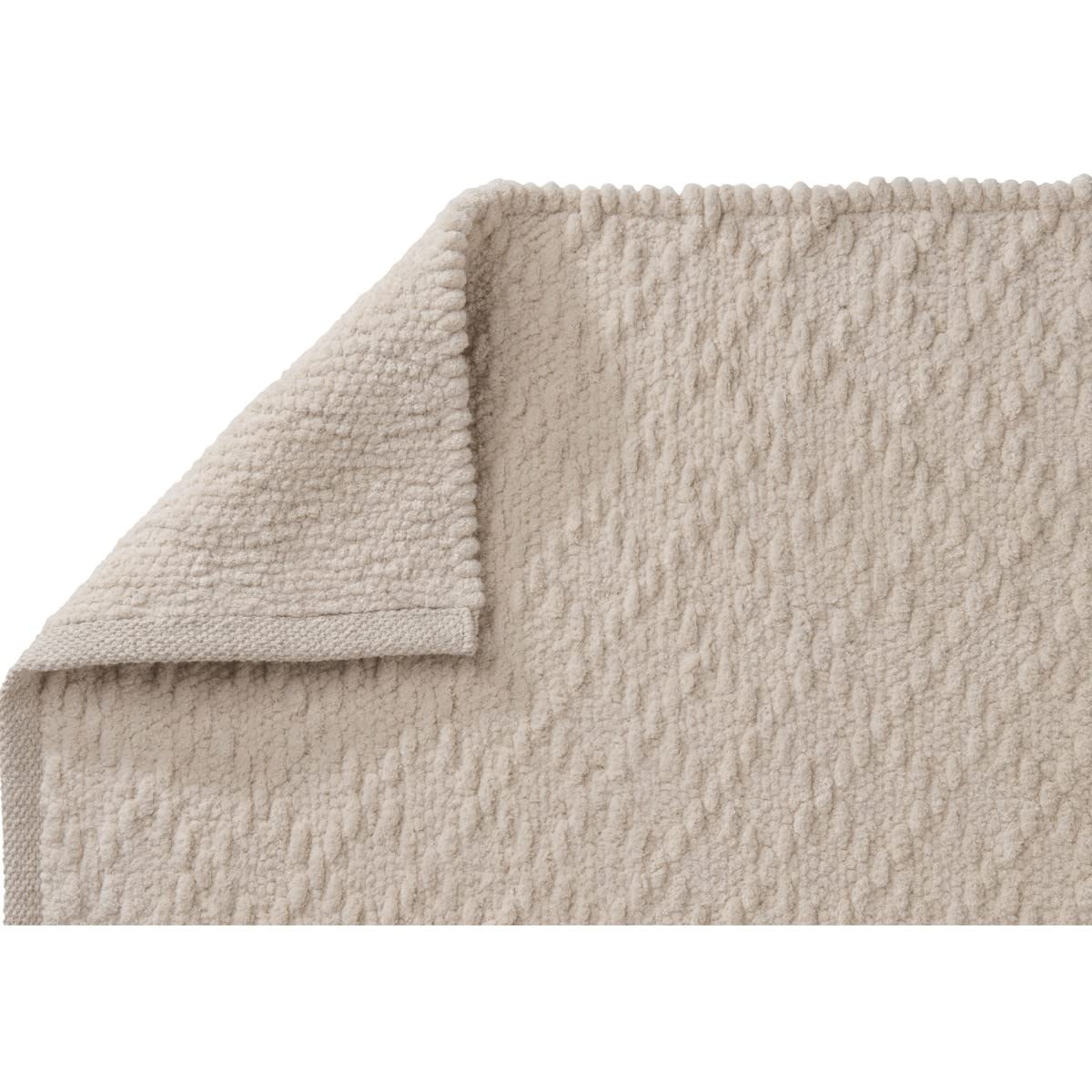 Levasseur Bohemian tapis de bain 50x80 cm écru coton