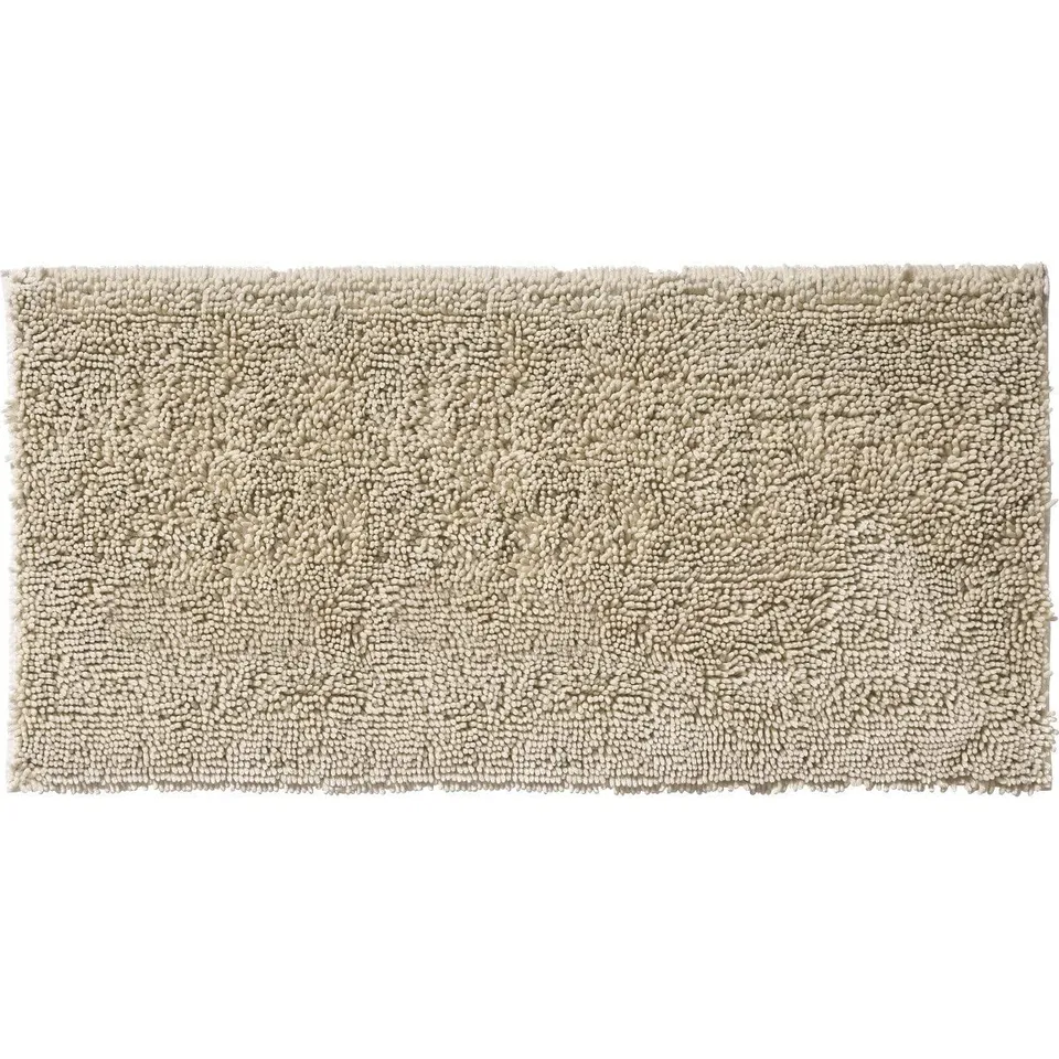 Levasseur Shiny Tapis de Bain Fil Doré Ivoire 50x80 Chenille Déco