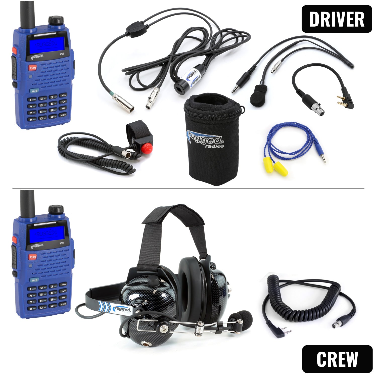 Rugged Air Intercoms IMSA V3 kit intercom pilote analogique