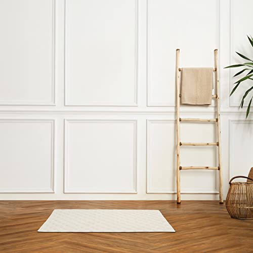 Levasseur Salle de bain Tapis Boudoir 50x80cm ivoire coton