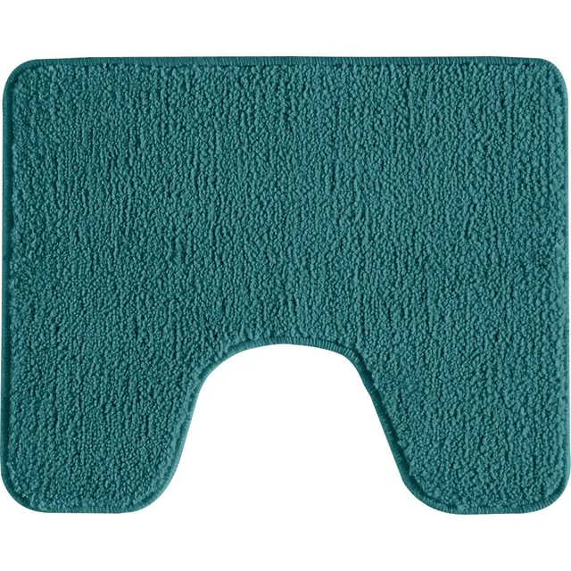 LEVASSEUR Polynésie Tapis de Toilette Bleu Paon 50x40 cm Uni