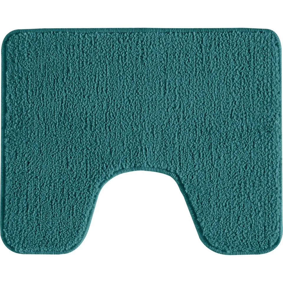 LEVASSEUR Polynésie Tapis de Toilette Bleu Paon 50x40 cm Uni