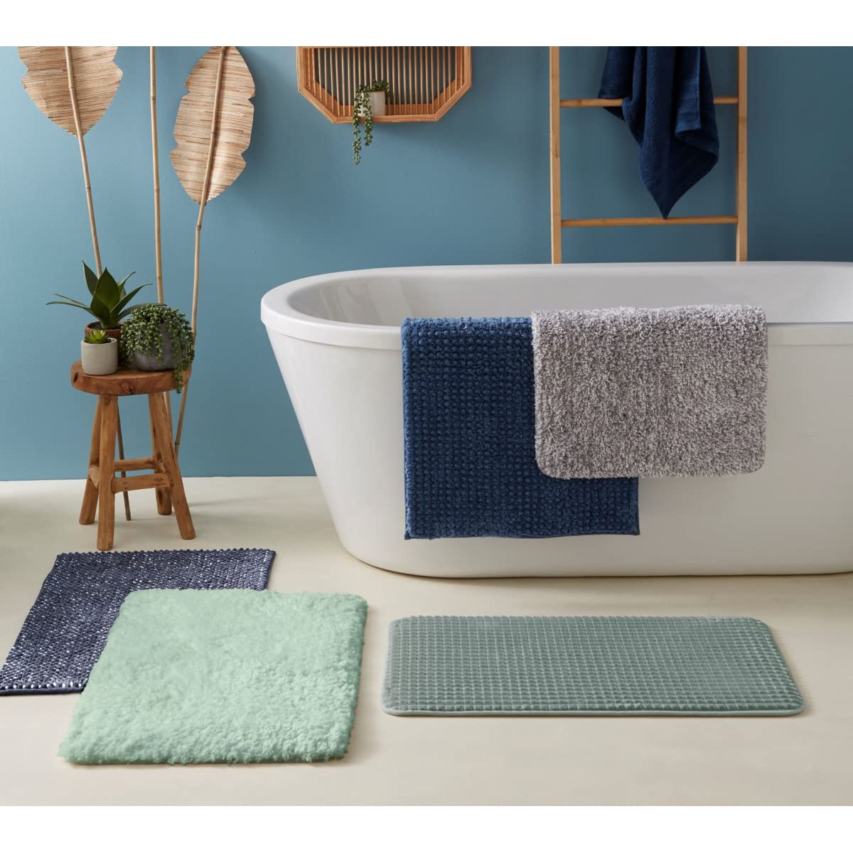 Levasseur Mémoire de Forme Tapis de Bain Bleu 50x80cm
