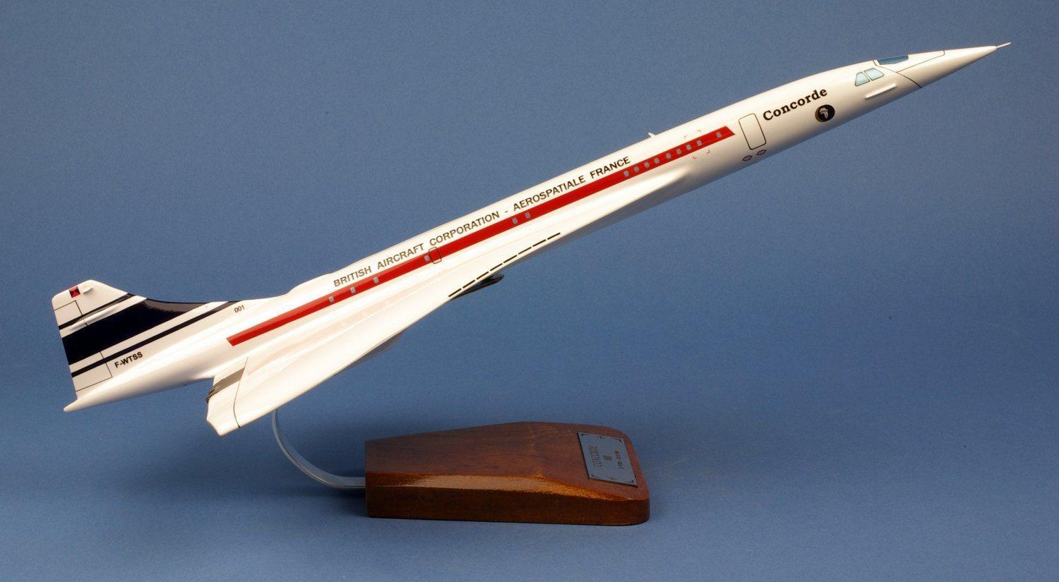 La Boutique du Pilote Concorde 001 F-WTSS maquette bois 1/100