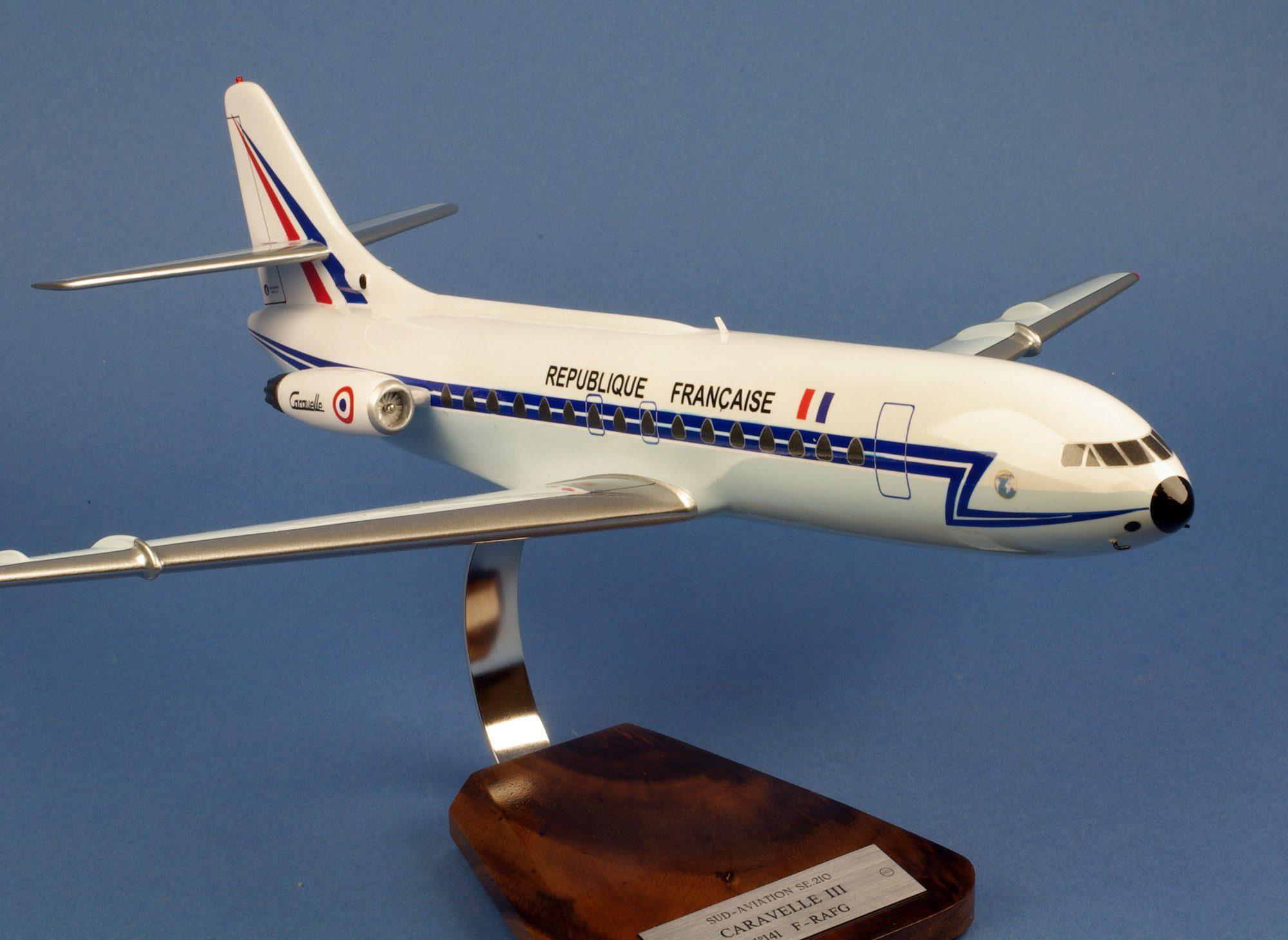 La Boutique du Pilote Caravelle SE-210 III F-RAFG Maquette Bois 1/72
