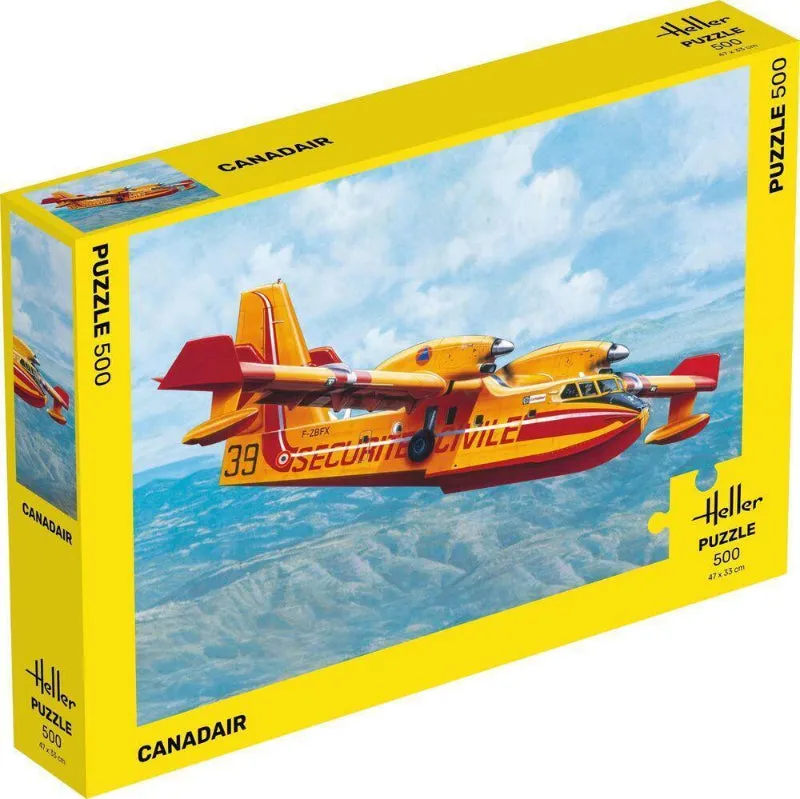 La Boutique du Pilote Puzzle Canadair 500 pièces Heller 47x33 cm