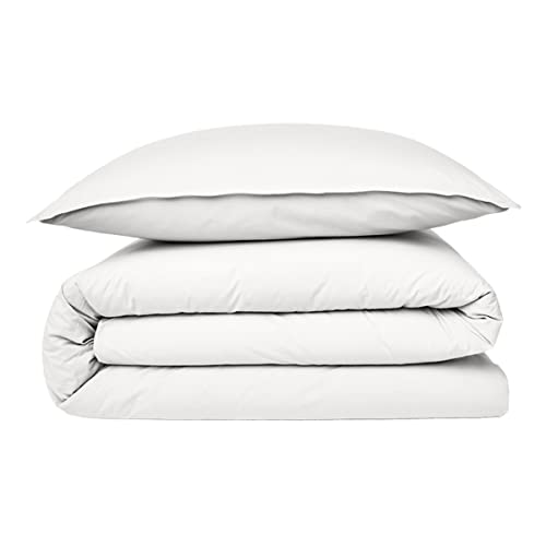 Future Home housse de couette 200x200 blanc coton 57 fils