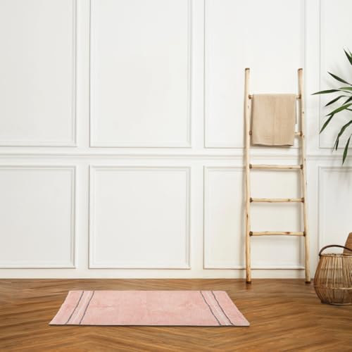 Levasseur Linea Tapis de Bain Rose Poudré 50x80cm Coton
