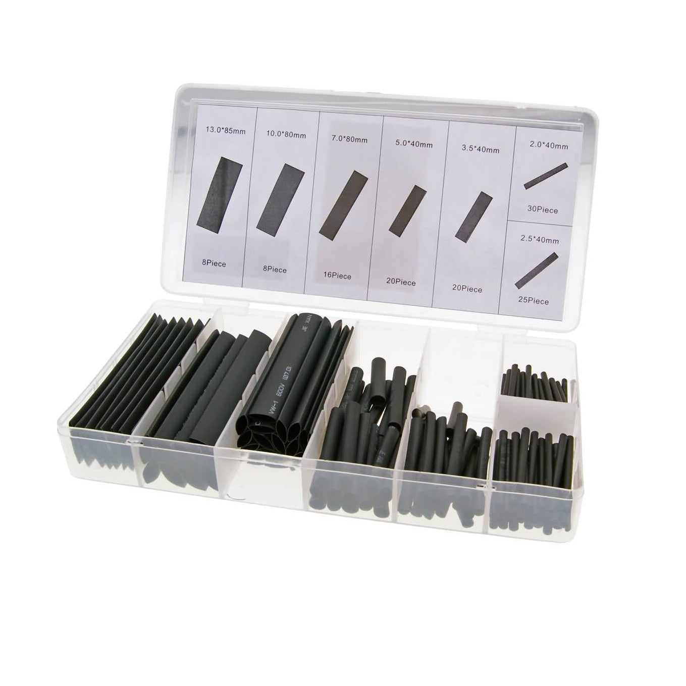 Radne gaine thermorétractable noire coffret 127 pièces