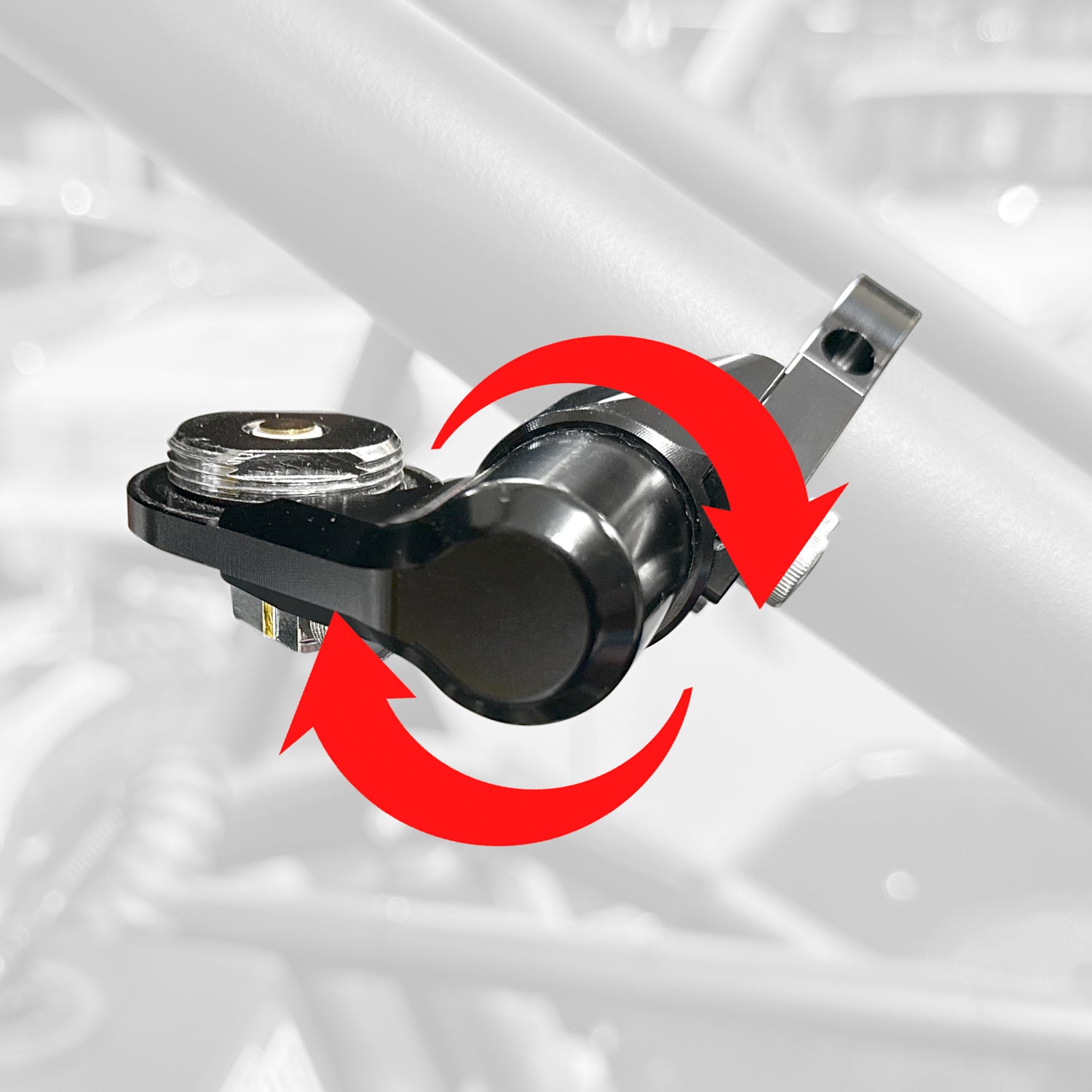 Rugged Air Accessory Mounts Support Antenne Réglable 1 Pouce Aluminium
