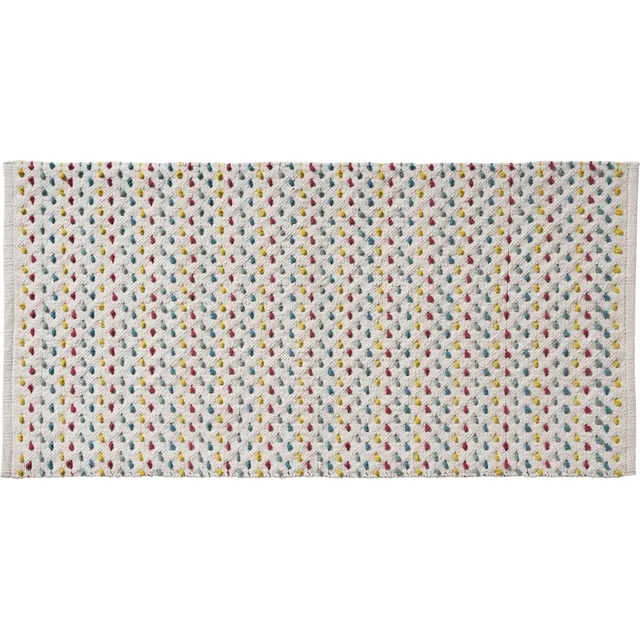 LEVASSEUR Tapis de Bain Coton Chenille Écru 60x120cm Doux