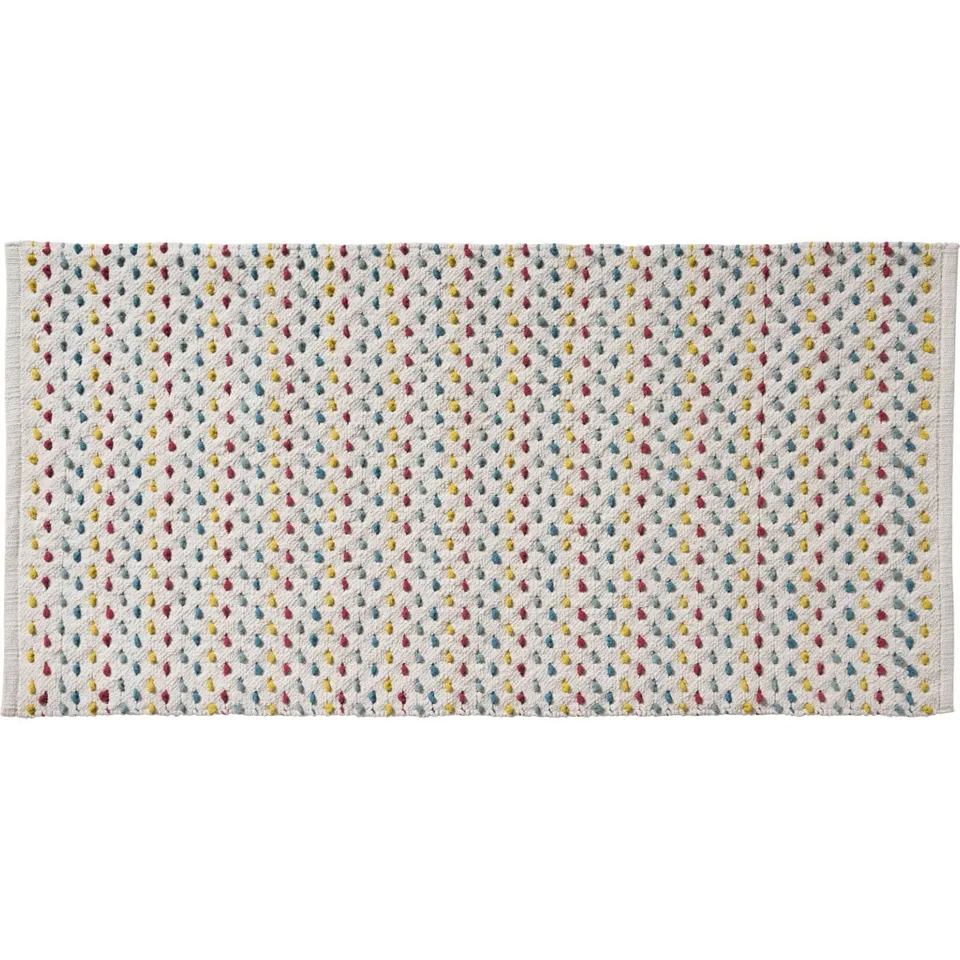 LEVASSEUR Tapis de Bain Coton Chenille Écru 60x120cm Doux