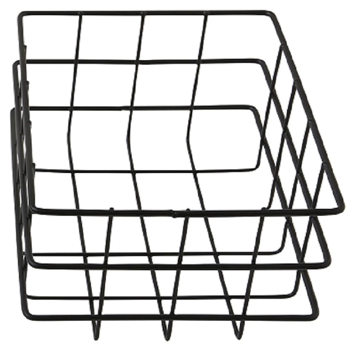 LEVASSEUR Copenhague panier rangement métal lot de 2 ajouré
